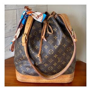 👍SOLD👍AUTHENTIC LOUIS VUITTON NOE GM BOHO SHOULDER BAG MONOGRAM